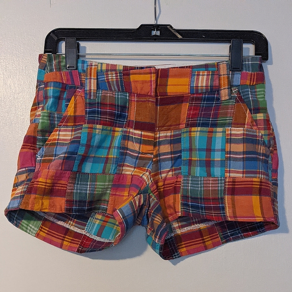 Summery J-crew plaid shorts